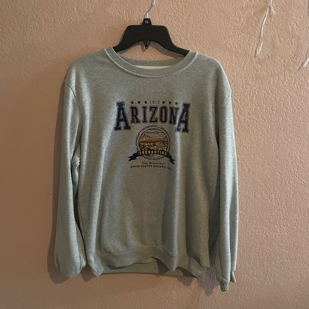 Gray cotton like sweater